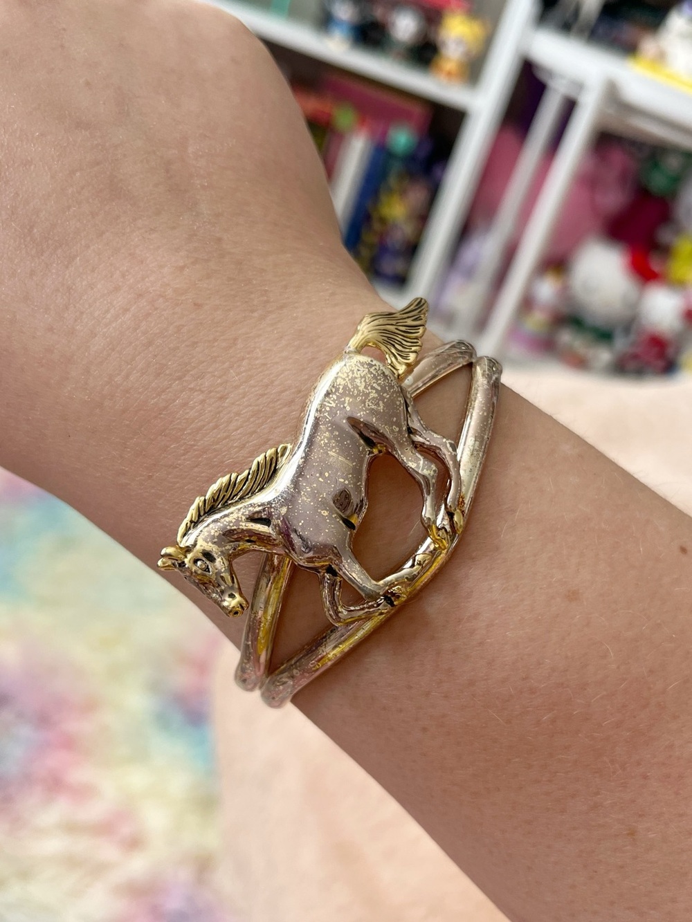 Horse cuff bracelet